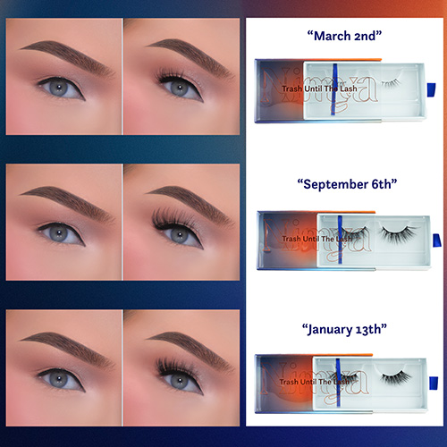 Before and After Nimya Lashes