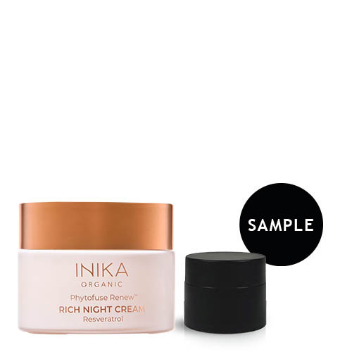INIKA Organic Phytofuse Renew™ Rich Night Cream Sample INIKA Organic Phytofuse Renew™ Rich Night Cream Sample